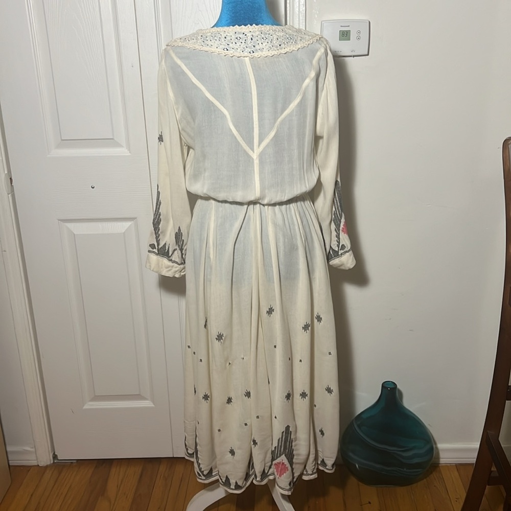 Free People New Romantics Spendor in The Grass Boho Dress Small - Picture 5 of 6